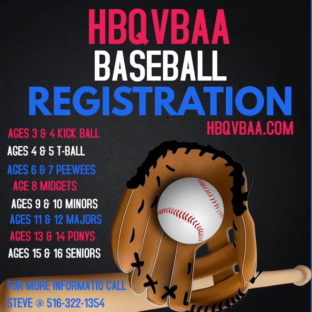 HBQVBAA BASEBALL REGISTRATION